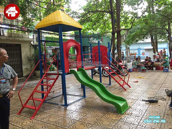 Thi công lắp đặt đồ chơi trẻ em ngoài trời cho Quận Đoàn, Ba Đình, Hà Nội