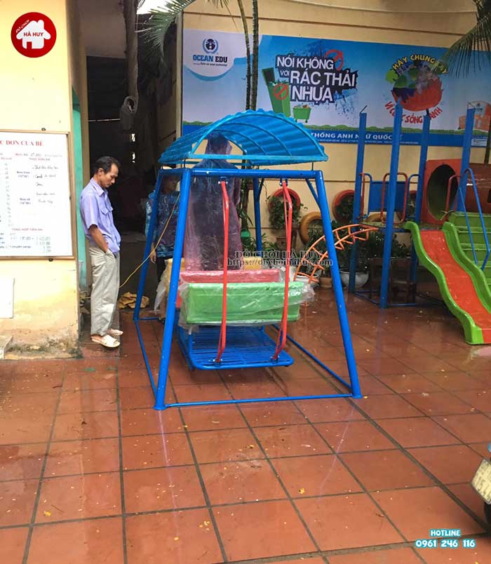 Lắp đặt bàn giao đồ chơi ngoài trời mầm non tại tỉnh Thanh Hóa
