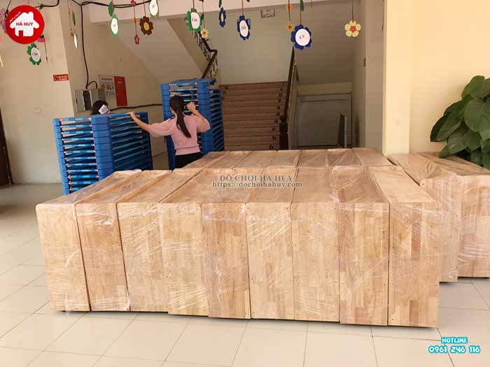 Thi công lắp đặt đồ chơi ngoài trời cho trường mầm non tại Mỹ Đức, Hà Nội