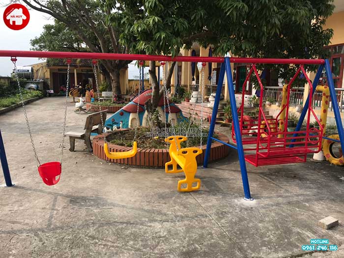Thi công lắp đặt đồ chơi ngoài trời trường mầm non tại tỉnh Thái Bình